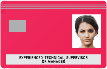 Cartonaș roșu CSCS - Tehnic, Supervizor sau Manager